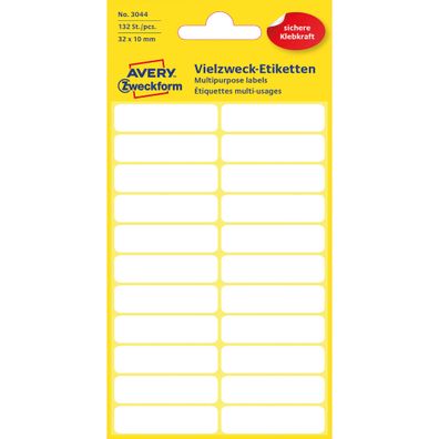 Zweckform Etiketten 32x10mm 132ST ws 3044