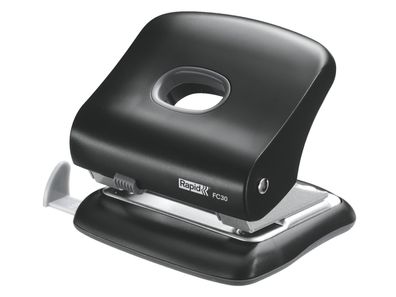Rapid Starker Bürolocher FC30 Kunststoff/Metall 30Blatt schwarz