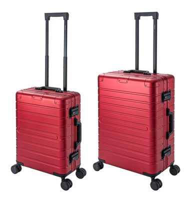 Travelhouse Oslo Koffer Set S+M - 100% Aluminium Hartschale TSA-Schloss 4x360° Rollen