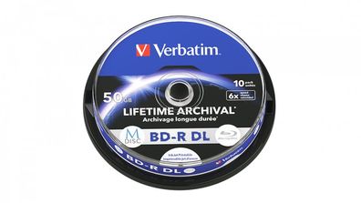 Verbatim 43847 10 Verbatim Blu-ray BD-R 50 GB bedruckbar