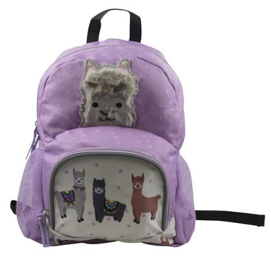DONAU 7290842-95 Kinderrucksack Lama Plüsch - 22 x 32 x 11 cm