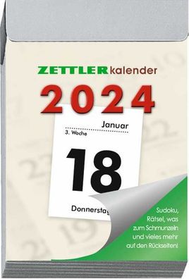Zettler 602291 Tagesblock Nr. 2 - 1 Tag /1 Seite, 5,5 x 7 cm