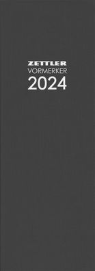Zettler 602405 Vormerkkalender 801 - 2 Tage / 1 Seite, 10,4 x 29,6 cm, sortiert