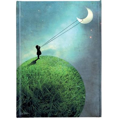 Alpina FTNB219 Notizbuch Chasing the moon - A5, liniert, 176 Seiten