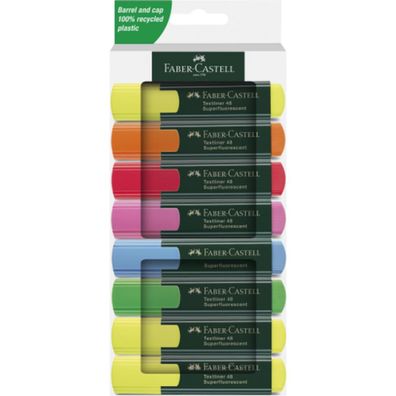 FABER-CASTELL 254848 Textmarker farbsortiert, 8 St