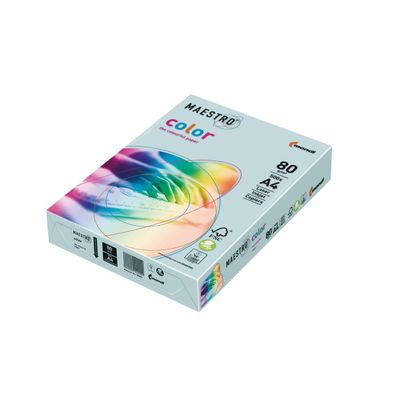 Maestro Kopierpapier color A4 9417-MB30A80S mittelblau 500Bl