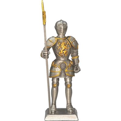 Zinnritter mit Hellebarde