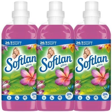 Softlan Paradies Kollektion Weichspüler 3x650 ml