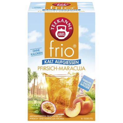 Teekanne 070214 Teekanne frio Pfirsich-Maracuja Tee 18 Beutel à 2,5 g
