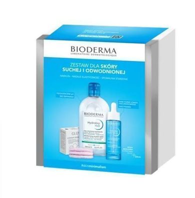 Bioderma Hydrabio Weihnachtsset 2024: H2O 500 ml + Hyalu+ Serum 30 ml + Flauschi