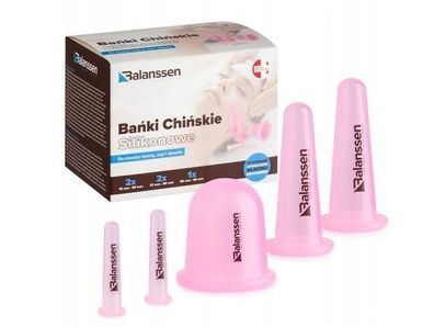 Balanssen Silikon Gesichtsmassage Schroepfsets, 5-teiliges Set
