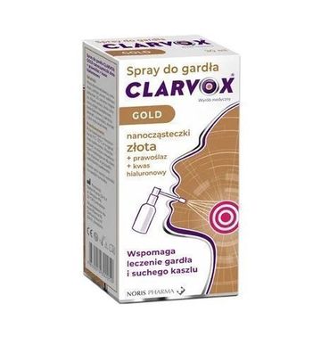 Clarvox Gold Rachenspray - Beruhigendes und erfrischendes Halsmittel, 30 ml