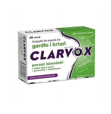 Clarvox Hagebutte Lutschtabletten, 36 Pastillen fuer Immunsystem-Unterstuetzung