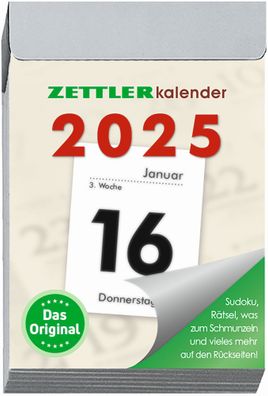 Zettler 602619 Tagesblock Nr. 1 - 1 Tag /1 Seite, 4 x 6 cm