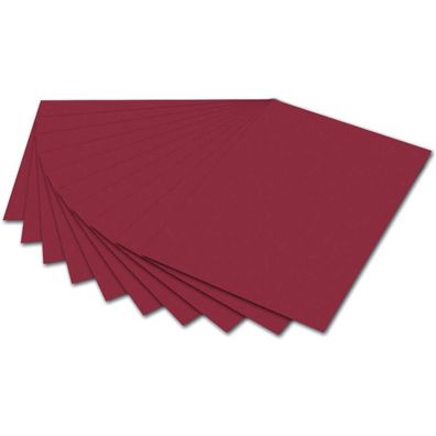 100x Folia 6422 Tonpapier A4 dunkelrot