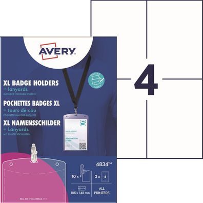 Avery Zweckform Kartenhalter 4834 148x105mm 10St