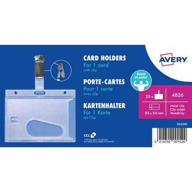 Avery Zweckform Kartenhalter 4826 54x85mm 25St