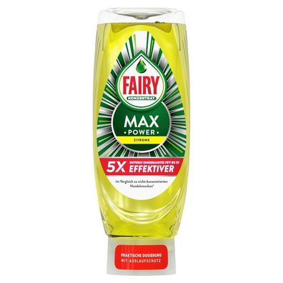 8x FAIRY 8006540422670 Max Power Zitrone Spülmittel 0,545 l