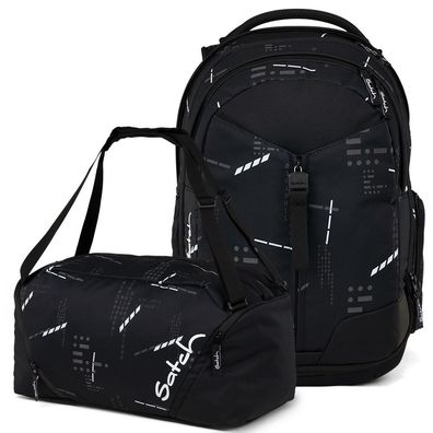 satch match Set aus match + Sporttasche MatDuf25, Ninja Matrix, Mädchen & Jungen