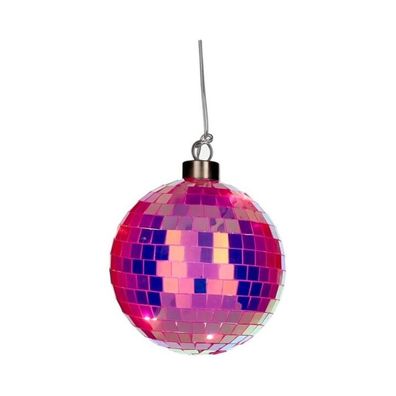 Gift Company Disco LED-Kugel 10cm, neon pink 1 St