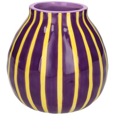 Gift Company Vase Artisan, 13,7cm, violett/gelb 1 St