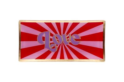 Gift Company Love Plates L, Love, rosa/rot 1 St