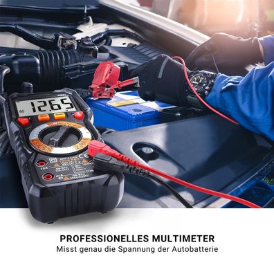 DM01 Digitales Multimeter TRMS 6000 Counts, LED Intelligent Indicator Jack