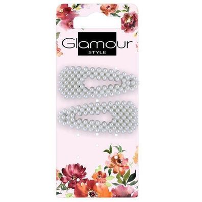Perlen-Haarclip-Set, 2 Stueck
