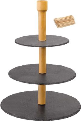 Westmark 3-stufige Etagere »Tapas + Friends« + 100 Mini-Fingerfood-St 69682260