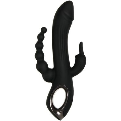 Evolved - Trifecta Rabbit Vibrator - Schwarz