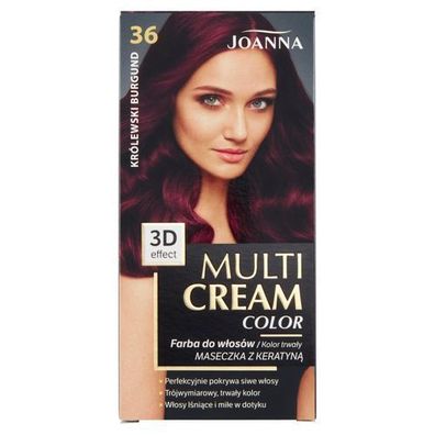 Joanna Professional Haarfarbe 36, Koeniglich Burgund, 150ml - Brillante Farbergeb