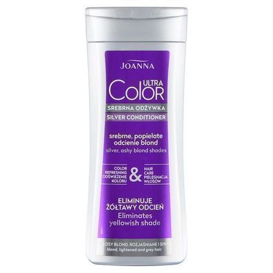 Joanna Ultra Color Silber Haarkur fuer aschblonde Nuancen, 200g