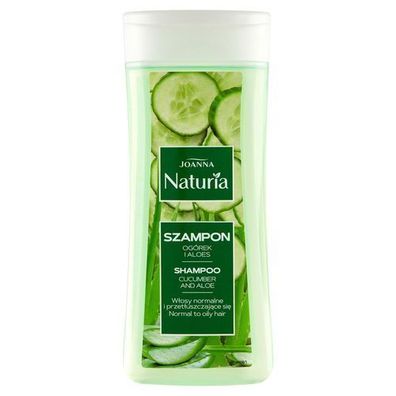 Joanna Natuerliches Gurken- und Aloe-Shampoo fuer Normales und Fettiges Haar 200 m