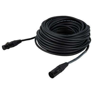 DAP FLR08 - DMX/AES-EBU XLR/M 5P to XLR/F 5P 15 m - versilbert