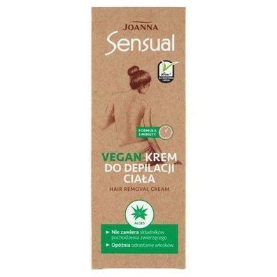 Joanna Sensual Vegane Haarentfernungscreme fuer den Koerper, 100g