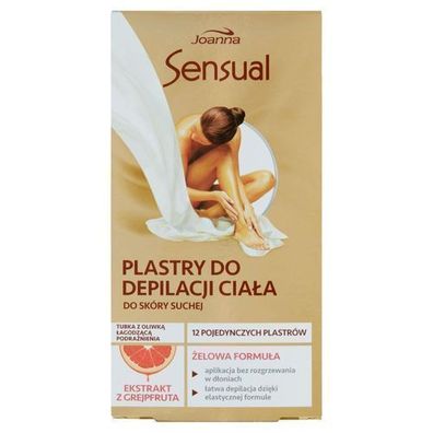 Joanna Sensual Wachsstreifen fuer trockene Haut, angereichert mit Grapefruit-Extr