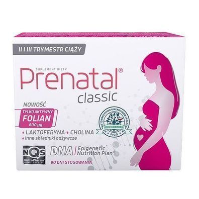 Prenatal Classic - Vitamine fuer Schwangere (ab der 13. Woche) und Stillzeit, 90