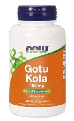 Now Foods Gotu Kola Extrakt 450mg - 100 Kapseln fuer Wohlbefinden