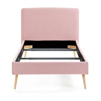 Bett Dyla aus Buchenholz 108 x 96 x 203 cm Rosa