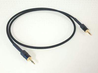Viablue EPC4 Silver / HighEnd Klinkenkabel 3,5mm / beidseitig Stecker / Black