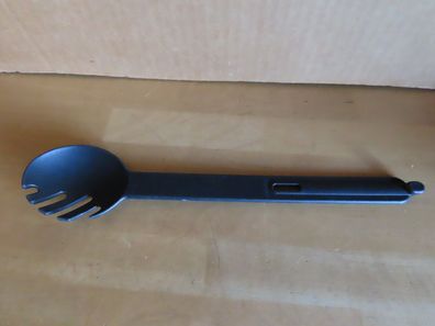 Salatbesteck NUR Gabel schwarz Kunststoff Tupperware 1971-8