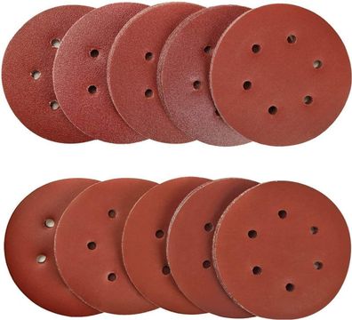 Schleifscheiben-Set 150?mm mit 6-Loch-System – 100-teilig für Exzenterschleifer