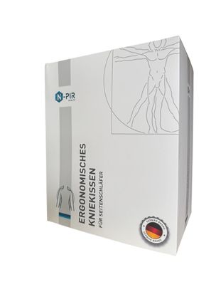Ergonomisches Kniekissen für Seitenschläfer – Beinkissen mit Memory Foam