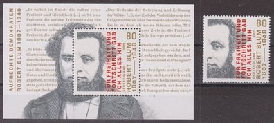 BRD 2021 postfrisch MiNr. 3637 und Block 89 Aufrechte Demokraten