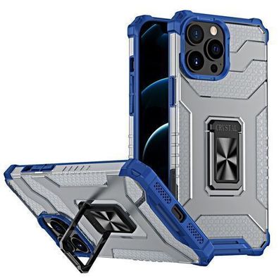 Robustes Crystal Ring Case mit Hybriddesign & Magnet-Halterung fuer iPhone 11 Pro