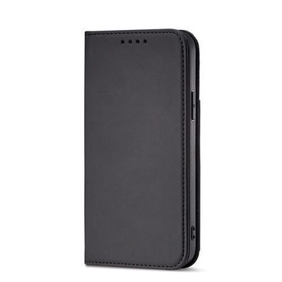 Magnetische Kartenetui fuer iPhone 13 Pro - Schwarzer Wallet Case mit Kartenhalte