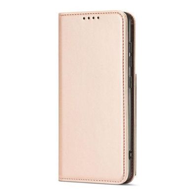 Samsung Galaxy A12 5G Magnet Kartenetui und Standfunktion, Rosa Schutzhuelle mit
