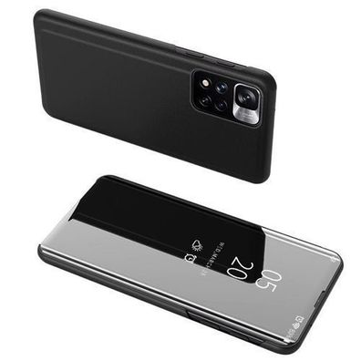 Durchsichtige Klapphuelle fuer Realme 9 Pro, Schwarz