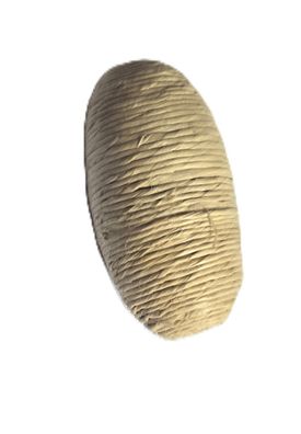 Sisal-Perle "Oval" - natur - 31 x 15 mm