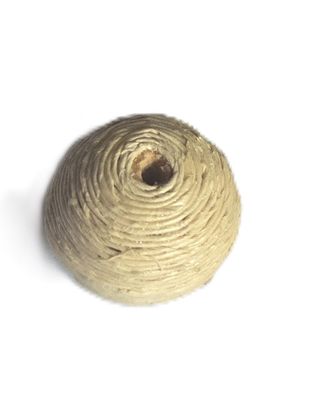 Sisal-Perle "Kugel" - natur - 21 mm Durchmesser